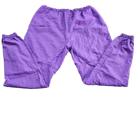 Boathouse XXL Joggers Men Purple Nylon Y2K Zip Elastic Pockets Athleisure Custom - Picture 2 of 11